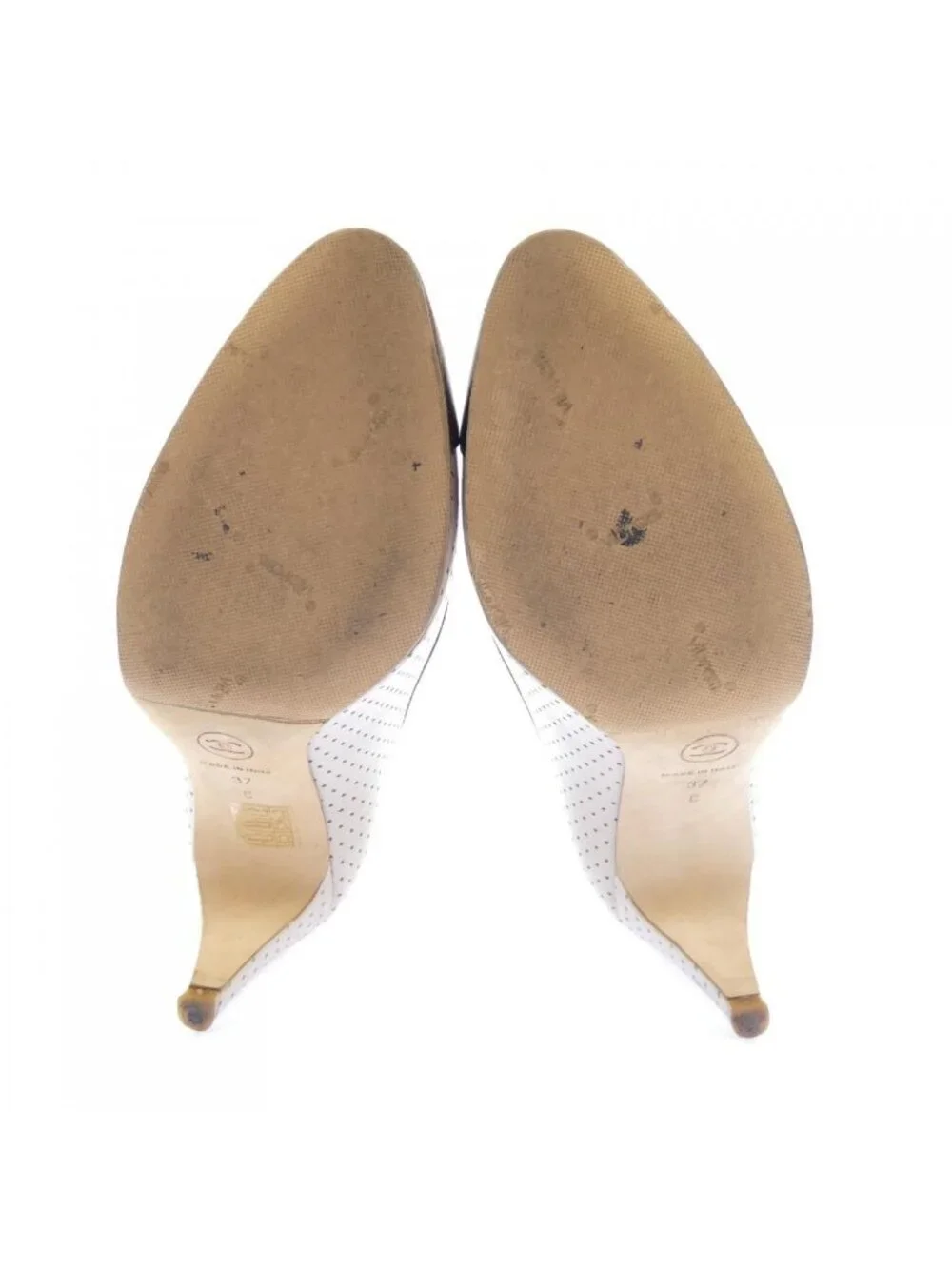Chanel Pumps Heel Beige